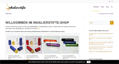 Desktop Screenshot of inhalierstifte.com